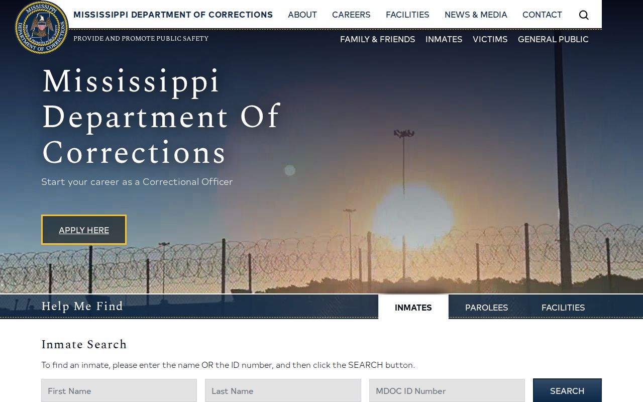 MDOC search for Tishomingo County released inmate records